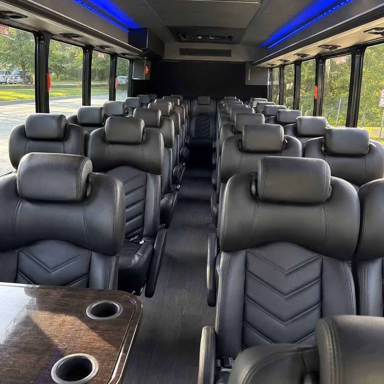 28 passenger minibus inside